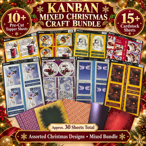 Kanban christmas card - card, making