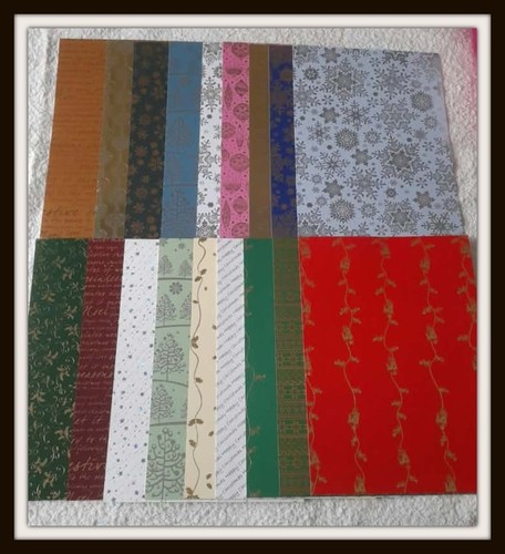 18x sheets beautiful foiled - a4,
