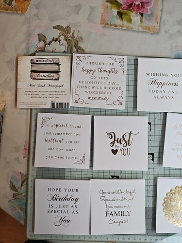 Kanban foiled sentiments card - foiled,